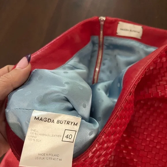 MAGDA BUTRYM
Leather woven mini skirt​ - Picture 3 of 7